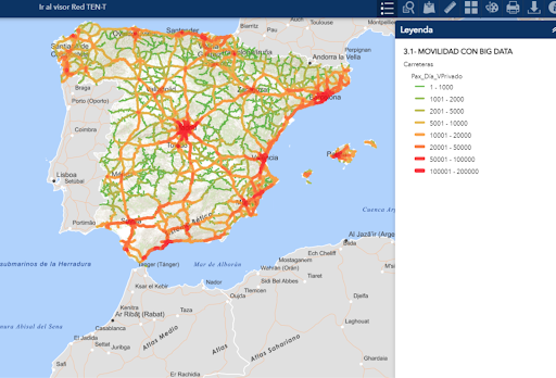 mapa de carreteras de España