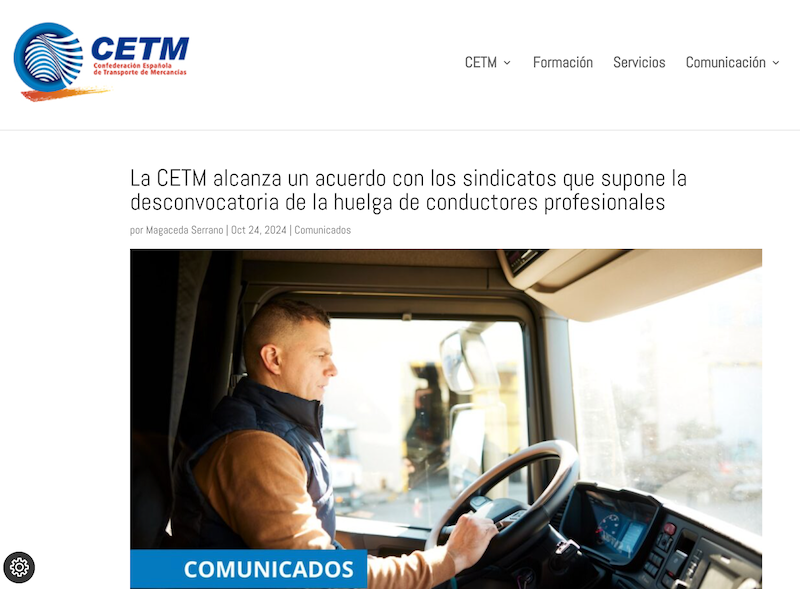 captura de pantalla de un medio digital explicando la noticia